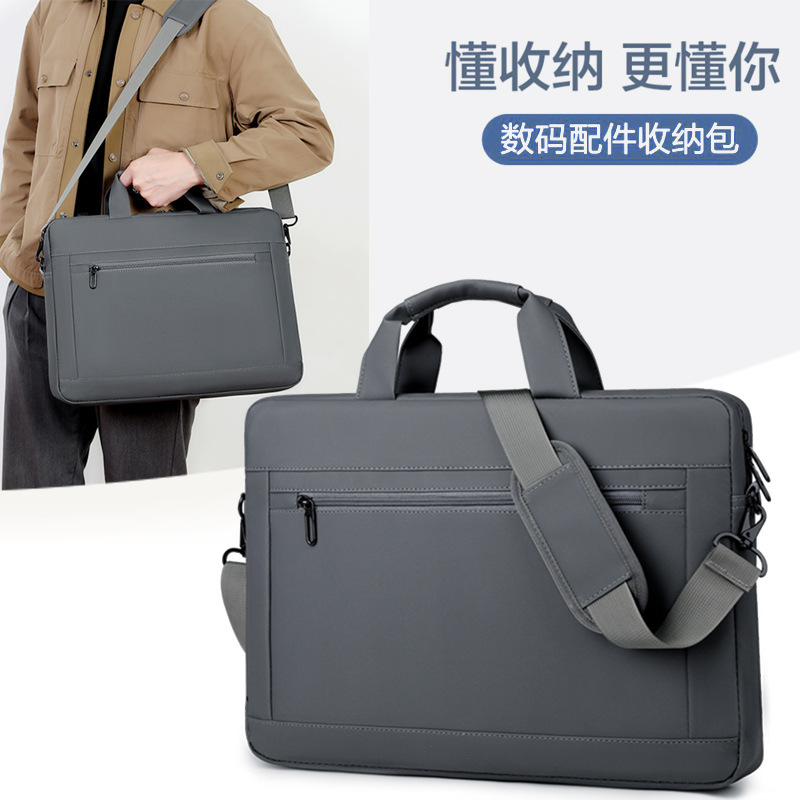 Business Laptop Bag Men's Portable Shoulder Bag Fashionable Leather Film Laptop Briefcase 15.6 Inch Business Bag Business Laptop Bag Men's Portable Shoulder Bag Fashionable Leather Film Laptop Briefcase 15.6 Inch Business Bag