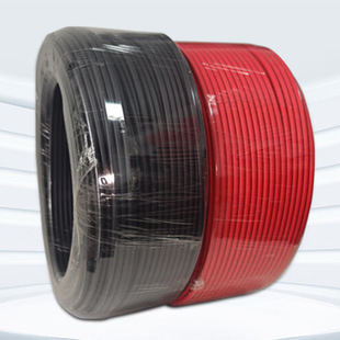光伏電纜廠家在線報價 新能源PV1-F 1*4電纜 黑紅光伏電纜電線