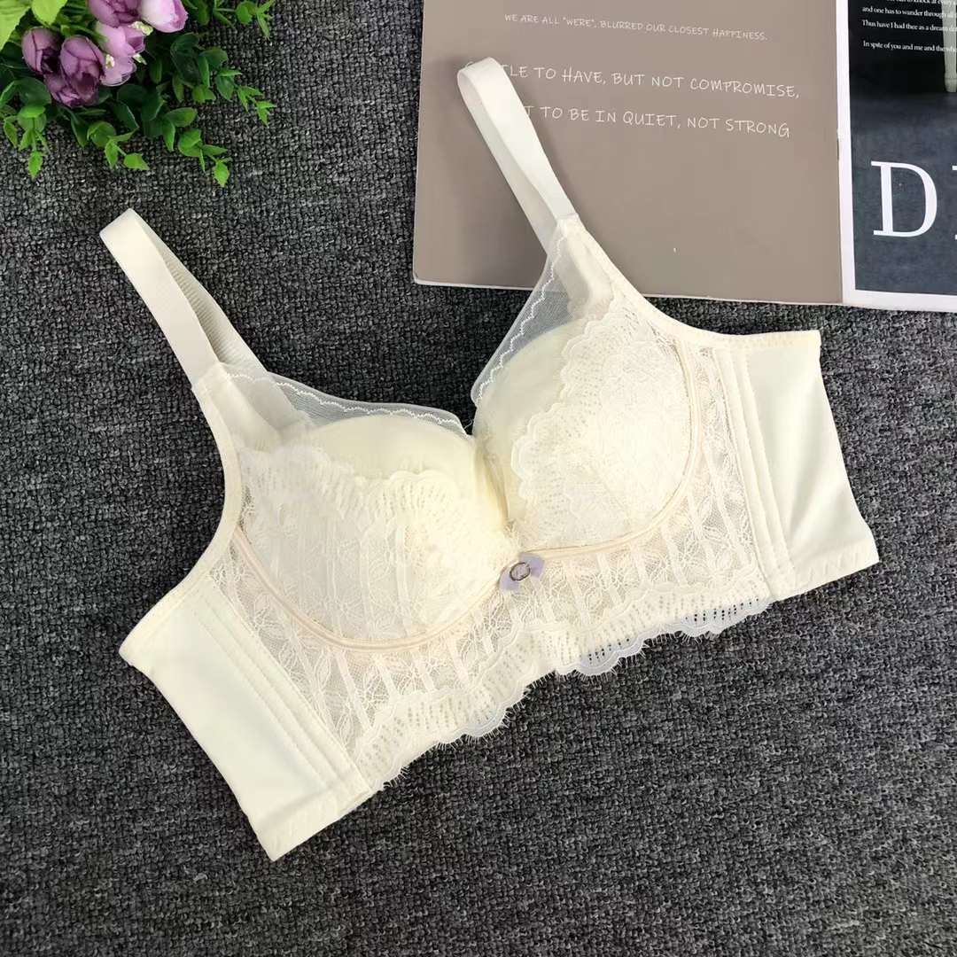 Bréster de alta calidad estilo de encaje jacquard transpirable ajustable confort lateral plegable ropa interior de botón múltiple