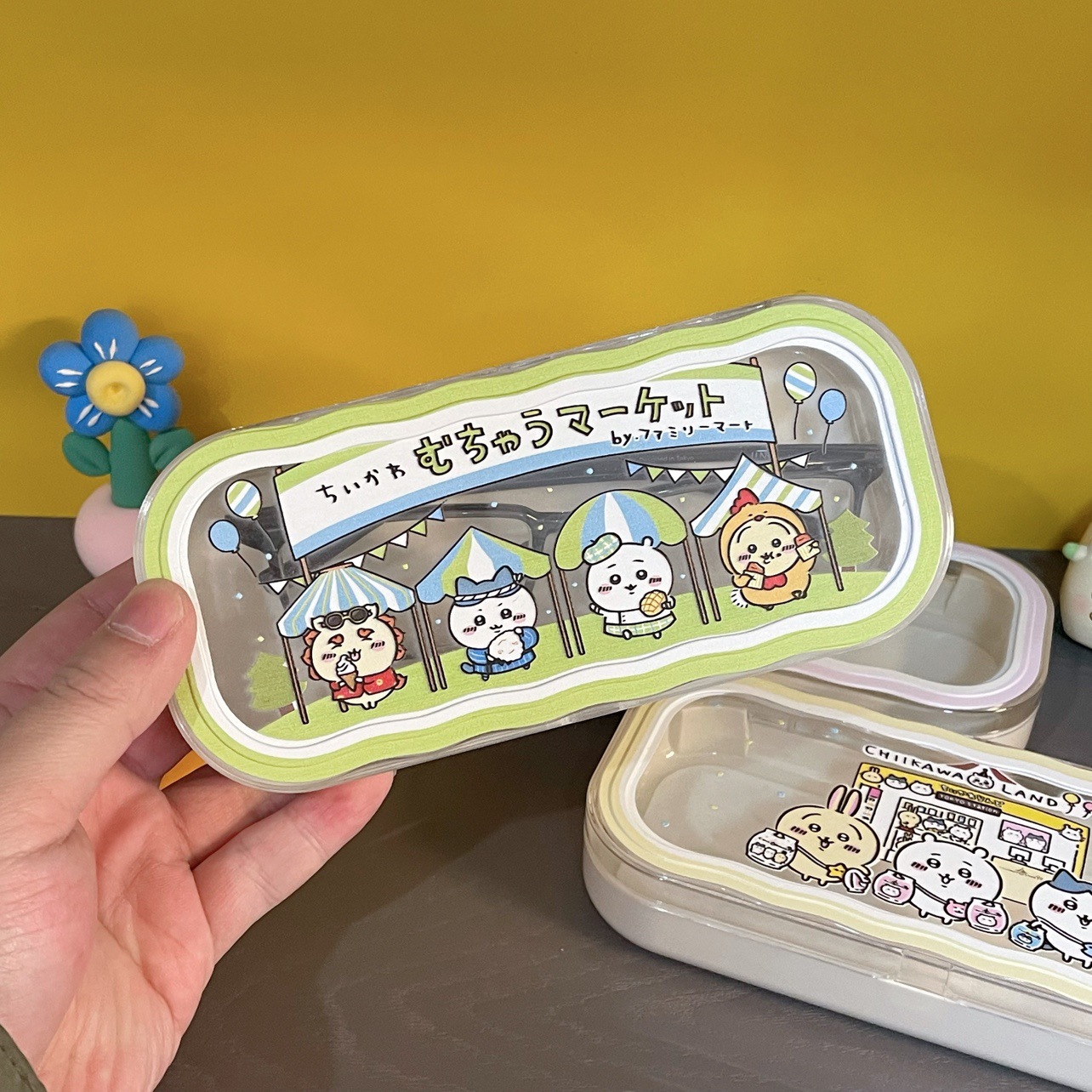 Estuche para gafas moderno con un toque de alta gama, diseño ondulado y bonito, estuche transparente portátil para gafas, estuche para gafas de miopía, estuche para gafas infantiles.