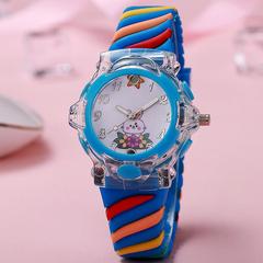 新款小貓咪手錶發光批發兒童手錶卡通夜光學生電子手錶男表led表