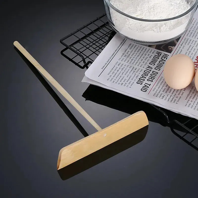 다목적 곡물 팬케이크, 과일 계란 팬케이크, 대나무 갈퀴, 대나무 스크레이퍼, 팬케이크 제조 도구를 만드는 가정용 팬케이크 도구