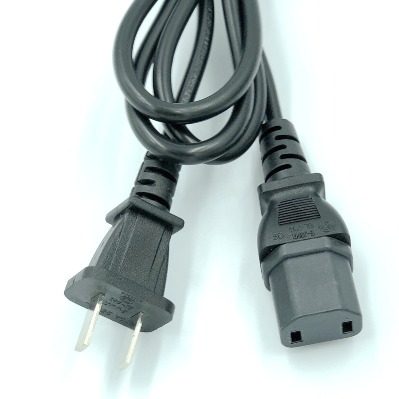 C17两2孔品字尾国标美欧日澳英规泰国巴西韩国印度二插医疗电源线