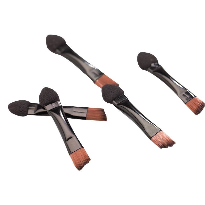 Esponja oblicua cepillo de sombra de ojos cepillo de esponja negro cepillo de sombra de ojos caja de polvo accesorios herramientas de belleza