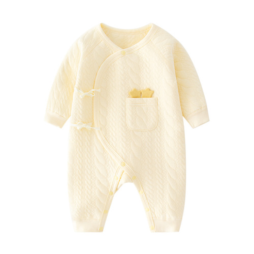 Baby jumpsuits, warm cotton spring, autumn and winter pajamas, newborn baby quilted romper, autumn clothes, boneless clothes