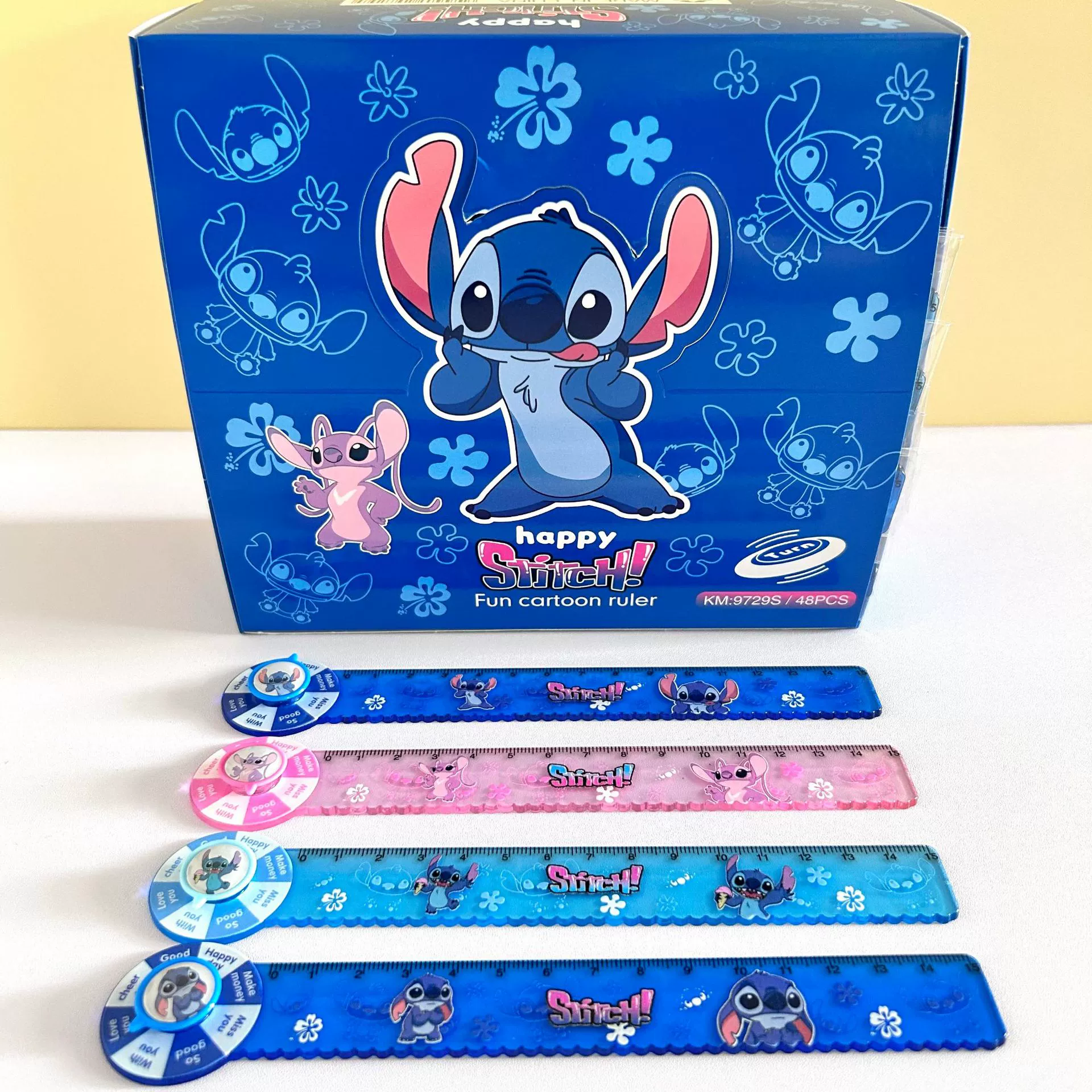 Новый KM9729 Cartoon Fun Sti Zi поворотная линейка