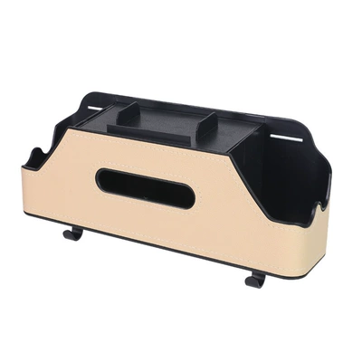 Car seat back tissue box Other Automotive Interior Supplies - beige-with-hook