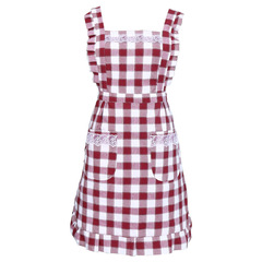 5ZV7批發圍裙純棉家裡家外布料夏季薄款女家用廚房韓版新款洋氣背