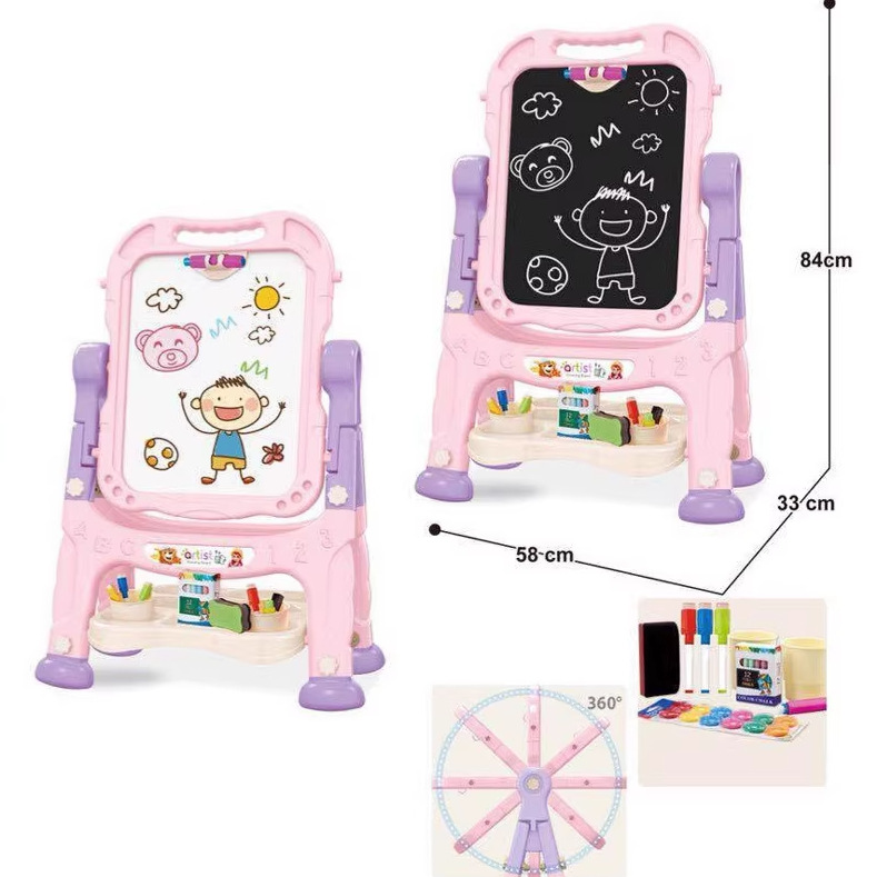 comercio exterior infantil imitación magnética de doble cara graffiti tablero de escritura tablero de escritura pie largo estante de dibujo juguetes de ciencia y educación