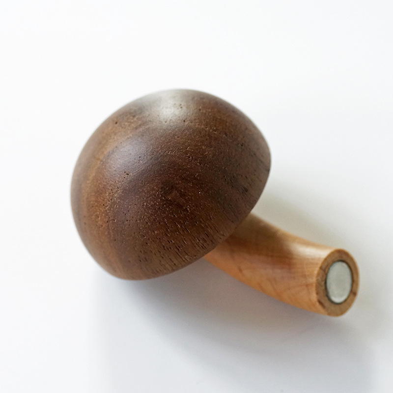 En stock nuevo refrigerador de setas de madera pegatinas imán magnético pegatinas magnéticas creativo imán mensaje pegatinas