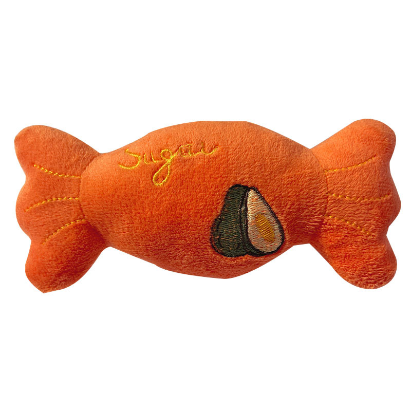 Mascota perro molar gato auto-Hola alivio congestión mordedura-resistente caramelo de peluche sonido peluche juguete alivio congestión artefacto suministros