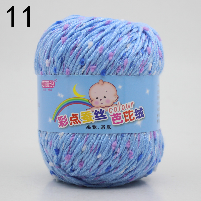 Puntos de color gorro terciopelo leche algodón lana bola hilo bebé niños suéter ganchillo gancho zapatos DIY material tejido a mano paquete