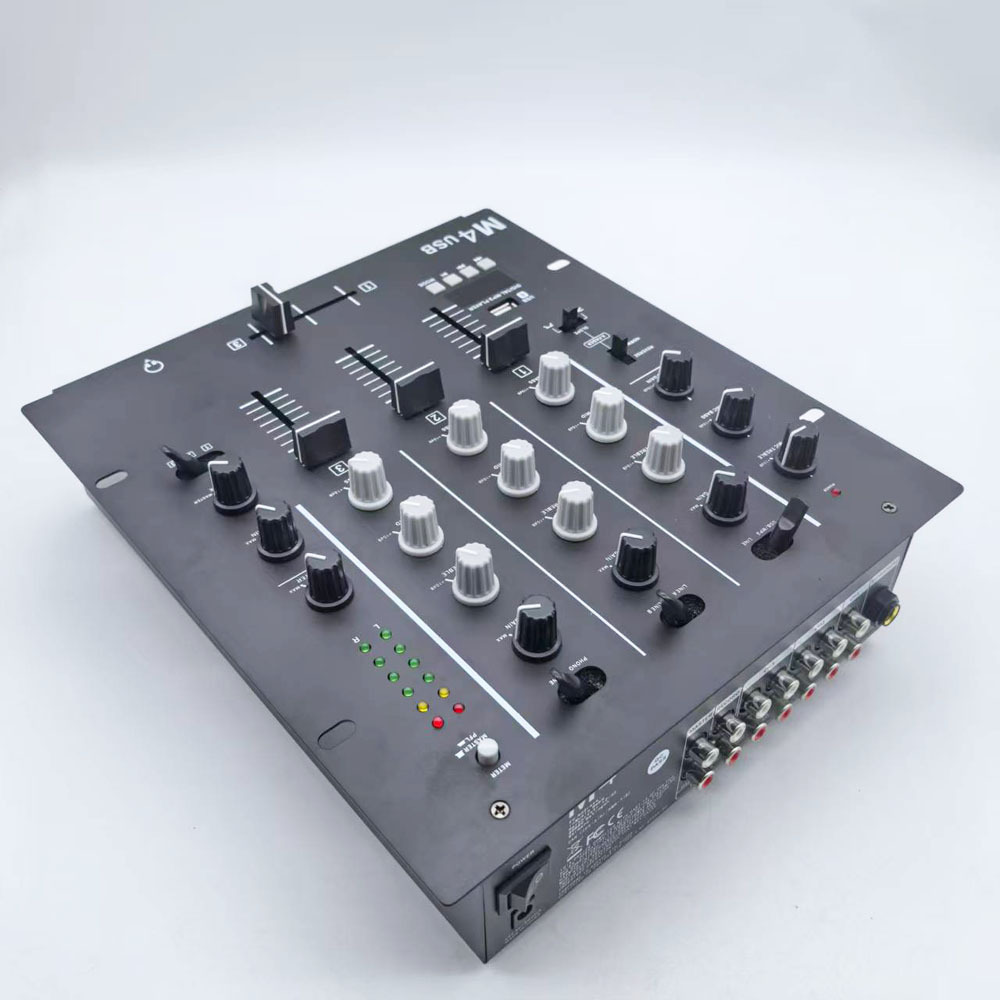 M4USB AHUJ A 4 canales DJ mezclador profesional KTV escenario DJ mezclador DJ mezclador