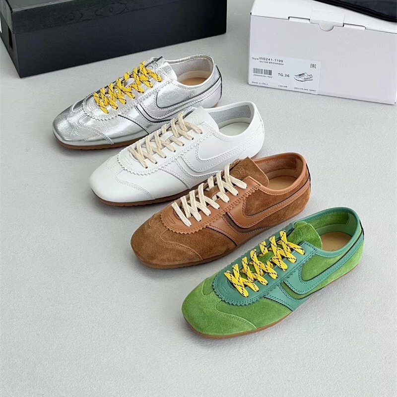 Foreign trade original order savi same color matching retro lightweight German training shoes women's suede inner heightening dvn casual sneaker
