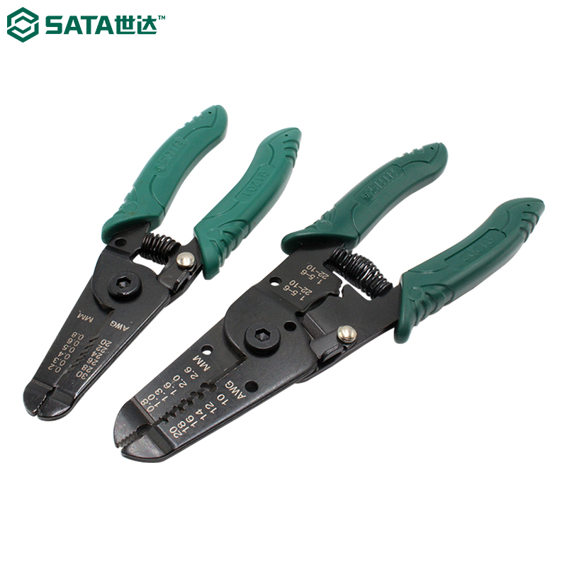 世达工具电工手动剥线钳多功能剥皮钳扒皮钳91201 91202 7寸