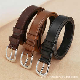 针扣皮带学生百搭时尚腰带装饰牛仔裤休闲裤带女韩版简约批发春季