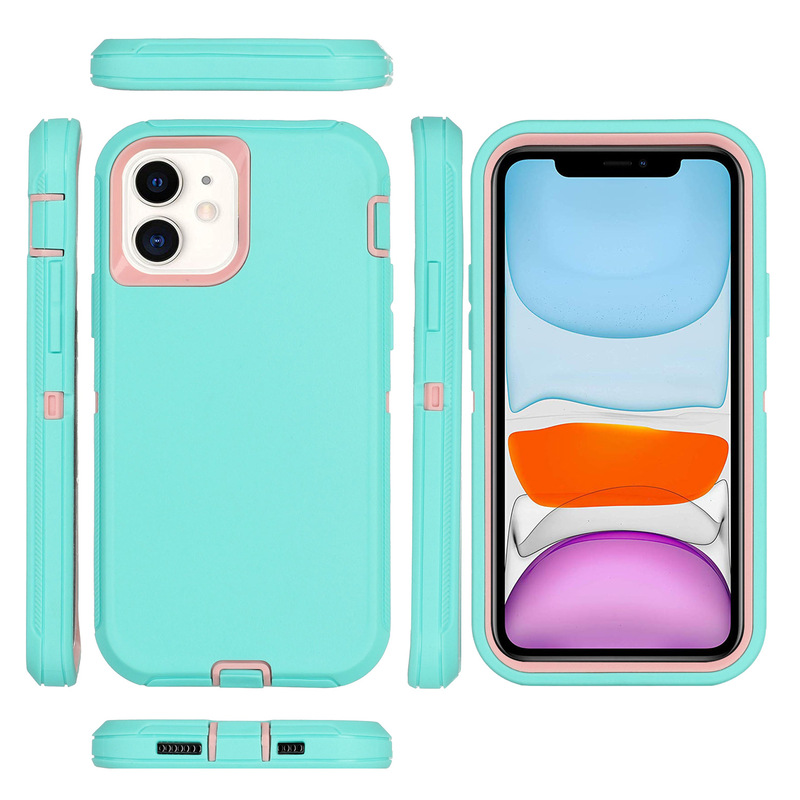 For Apple 15pro mobile phone case three-proof one-piece all-inclusive case neutral 13/14 foreign trade anti-fall protective case in stock