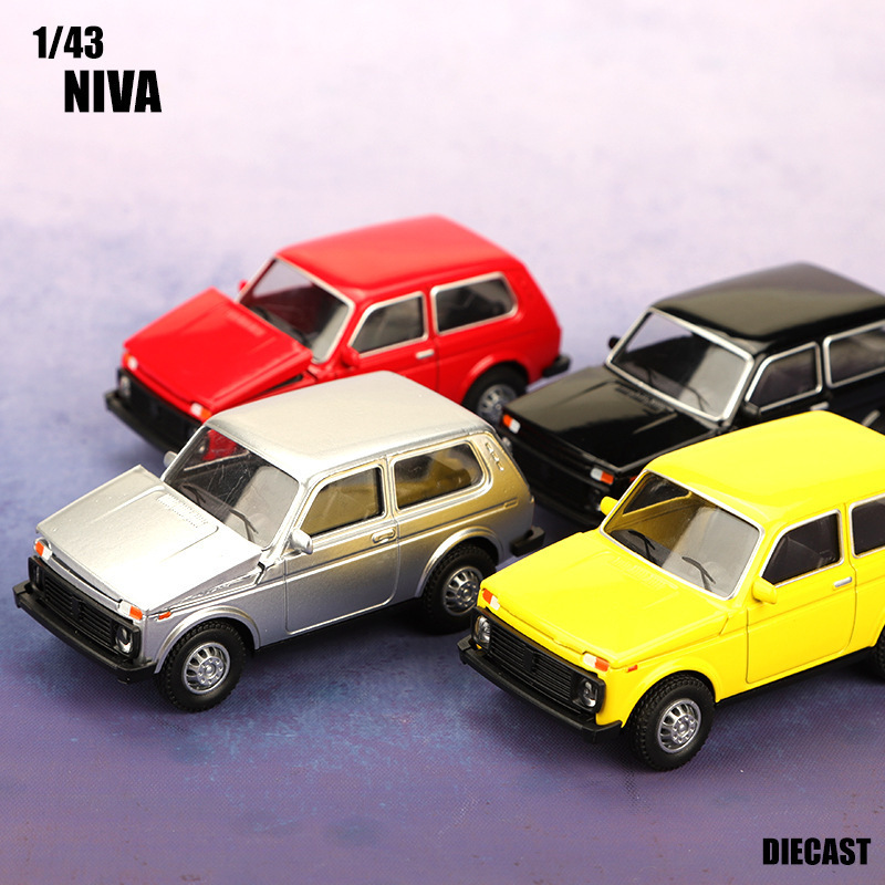 Alloy Lada simulation retro 1:43 car model toy car for boys, alloy gift wholesale, cross-border