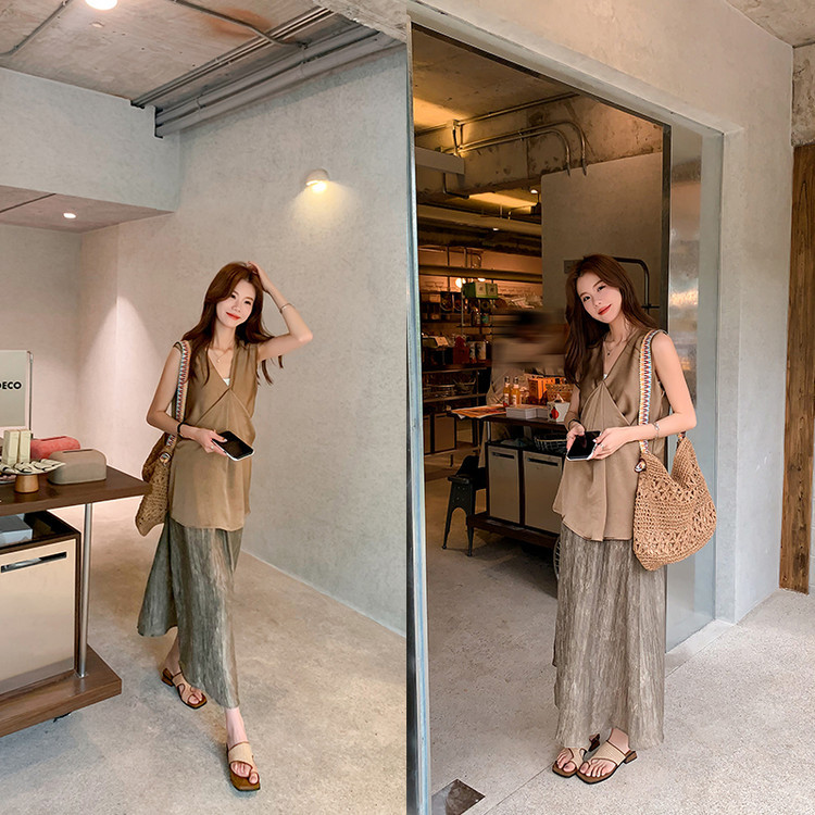 Dép sandal xỏ ngón nữ gót vuông mũi vuông phối màu thời trang — Kiểu dây buộc, Phong cách đơn giản chi tiết 8