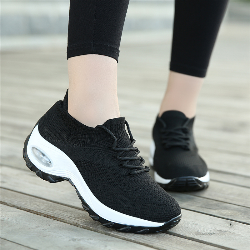 2023 cross-border new plus size high elastic woven breathable shoes socks shoes women's shoes trend fashion lightweight light sneaker 2023 cross-border new plus size high elastic woven breathable shoes socks shoes women's shoes trend fashion lightweight light sneaker