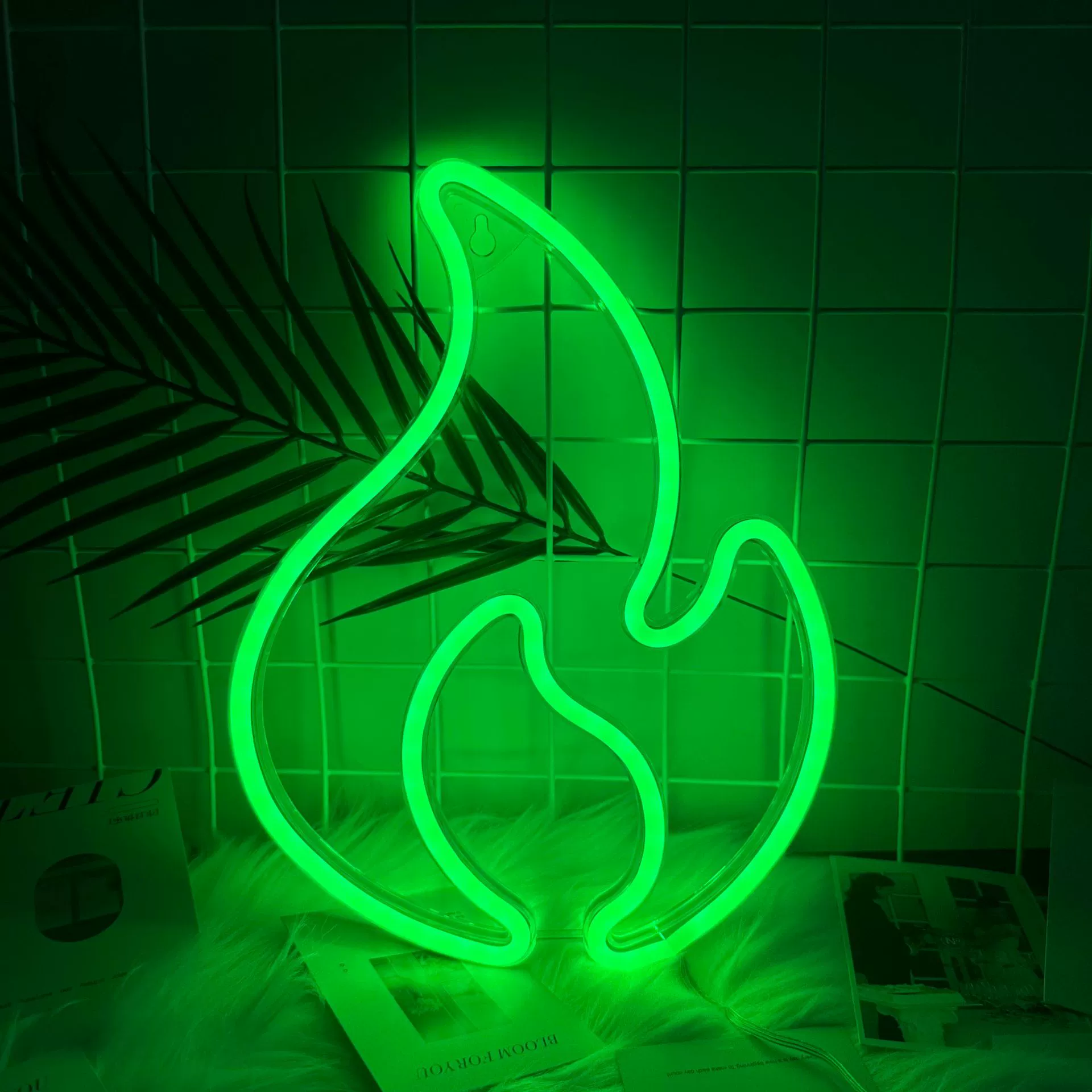 Луна-планета с неоном LED неоновая лампа, декоративный ночник, батарея 3В, разные размеры