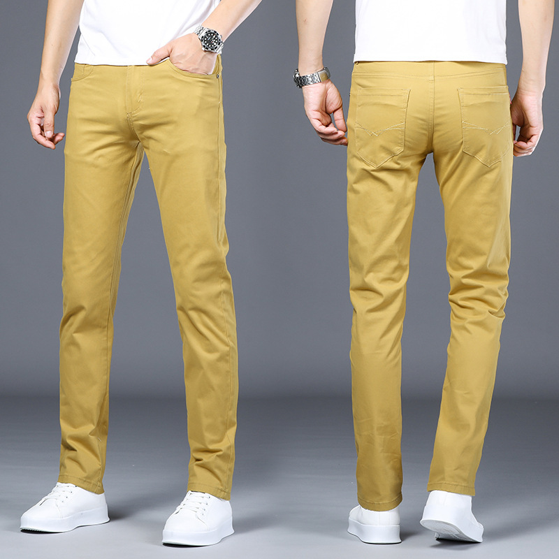 Men's summer elite cotton trend thin casual trousers for leisure