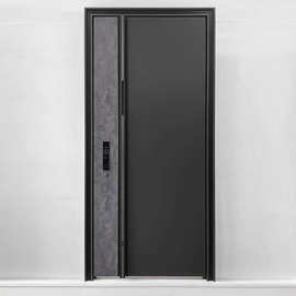 新款铸铝防盗门外平内开工艺木纹色家用静音门入户 进户门 安全门