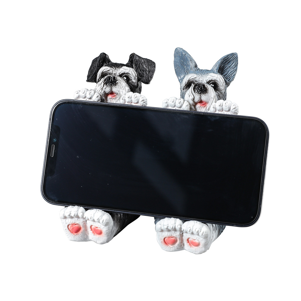Cute Schnauzer Phone Stand