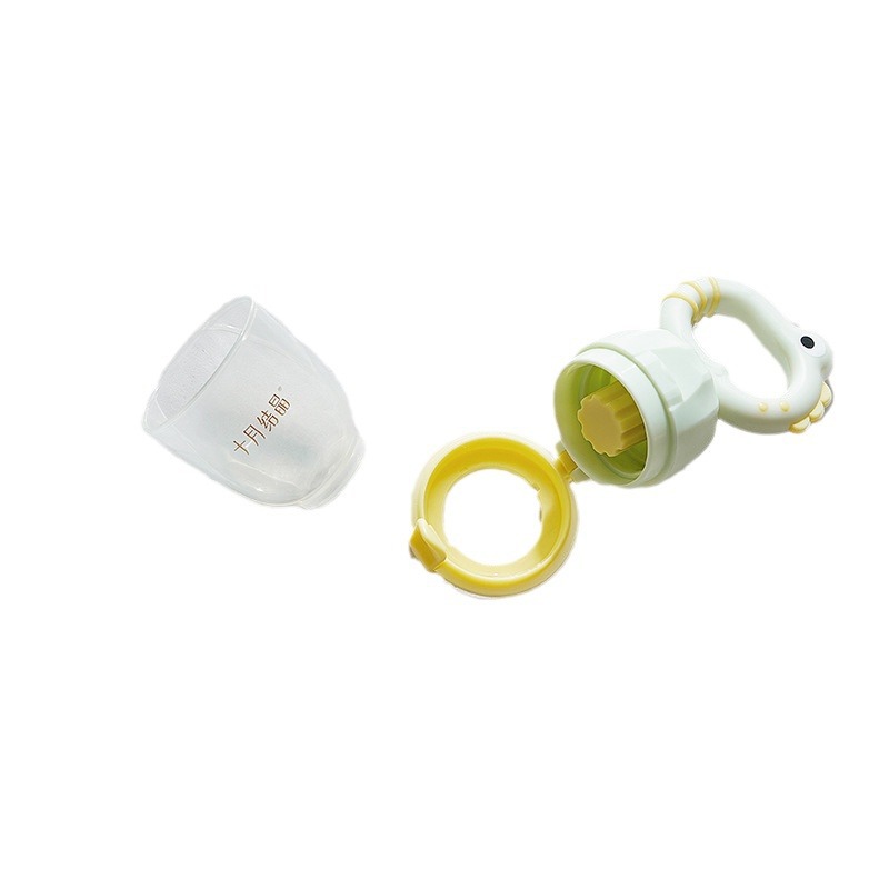 Octubre Cristal Comida para bebés Mordida de frutas y verduras Molar de silicona artefacto chupete Bebé come fruta