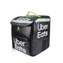 现货UberEats加厚保温箱户外骑手双肩送餐袋配送pvc外卖箱