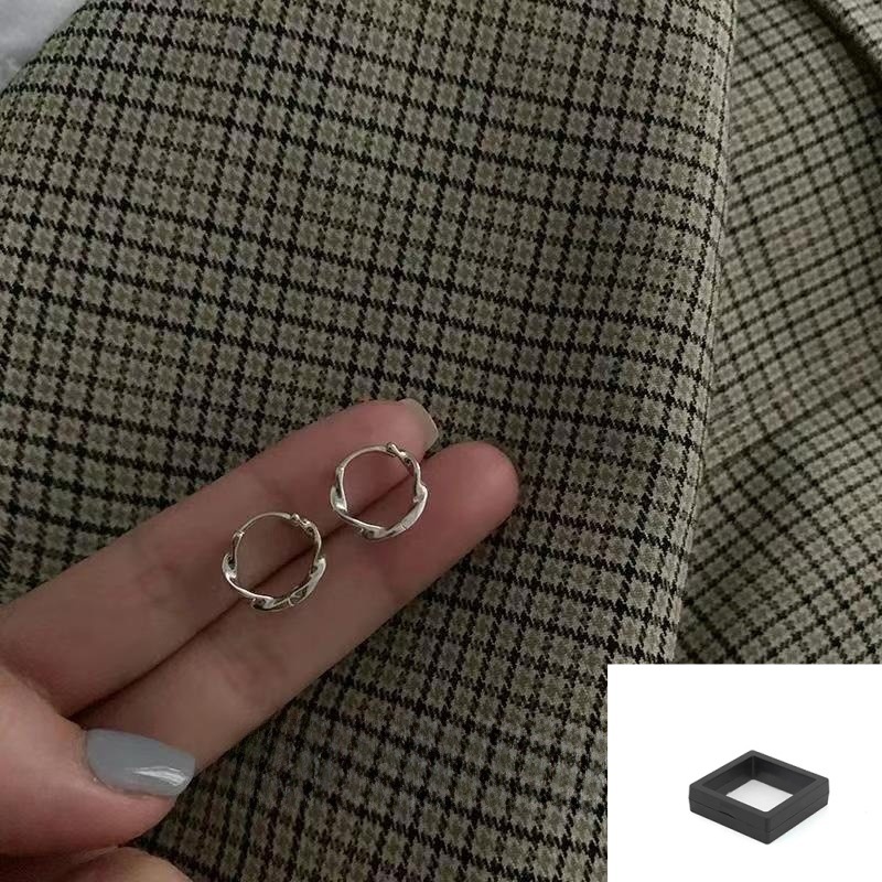 실버 뫼비우스 귀걸이 + PE 멤브레인 박스