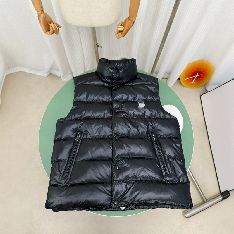 Stand-up collar down vest, high-end version by Mengjia, unisex Tib down vest, winter warm vest