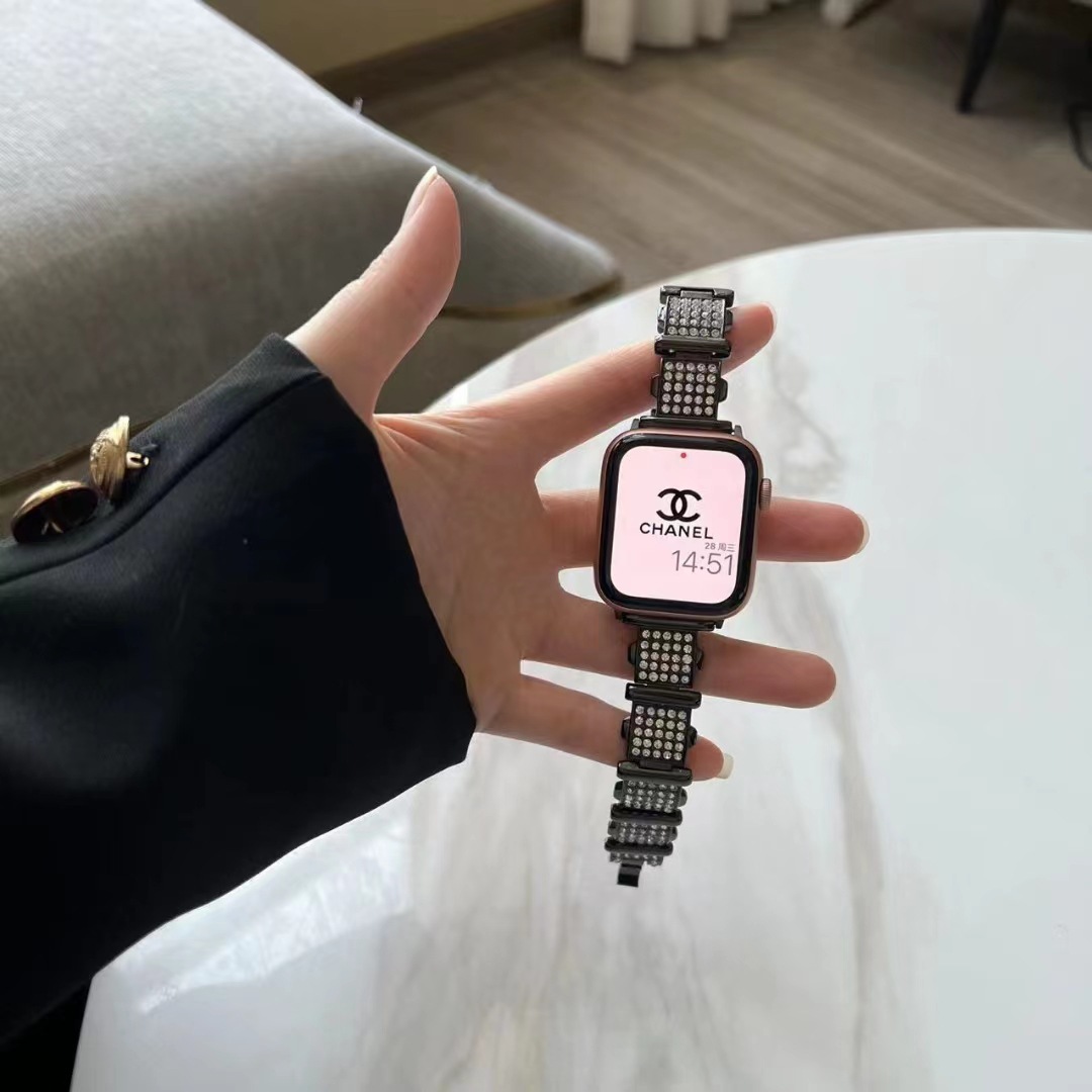 Suitable for applewatch8 metal diamond fashion chain s7 apple watch…
