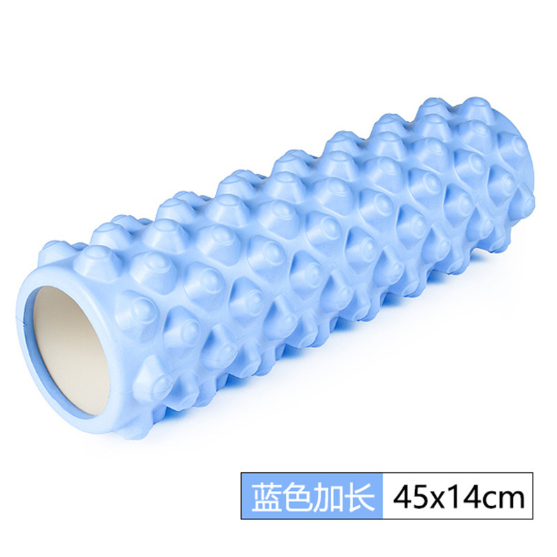 Rodillo de masaje de eje de espuma de yoga columna de yoga Ejercicio de palo de diente de lobo fitness pierna flaca relajación muscular Rolling back eje de masaje