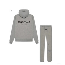 FOG ESSENTIALS 潮牌植绒印花连帽卫衣套装男春秋季宽松休闲