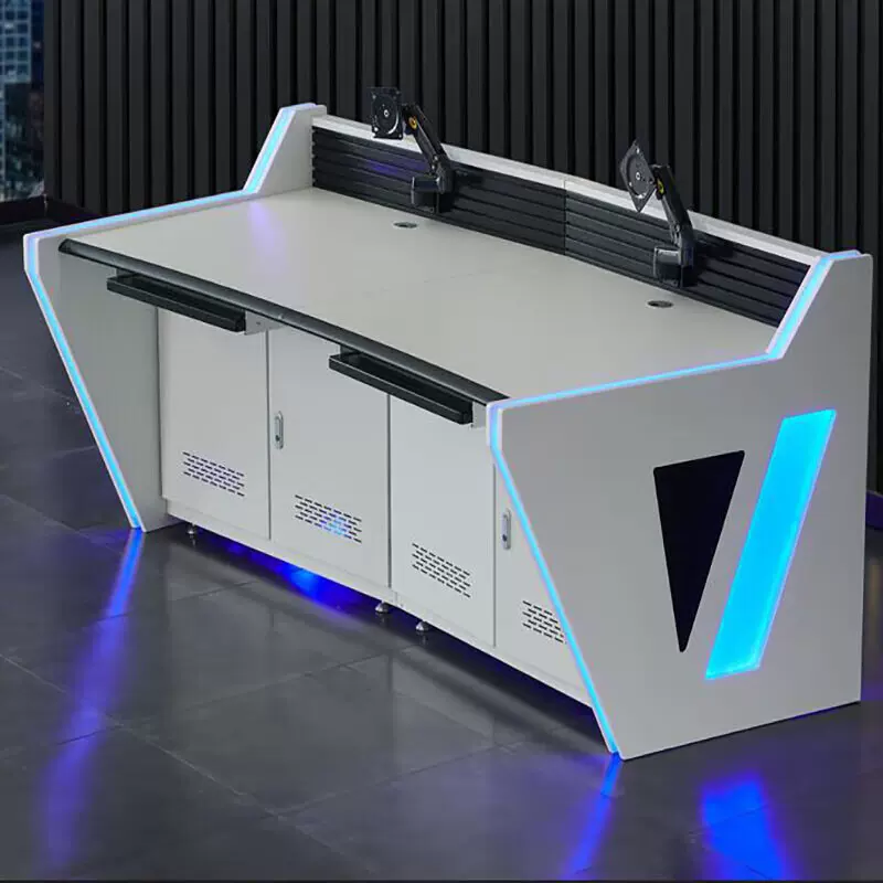 烤漆钢木监控台指挥中心控制台中控室调度台监控操作台智能监控