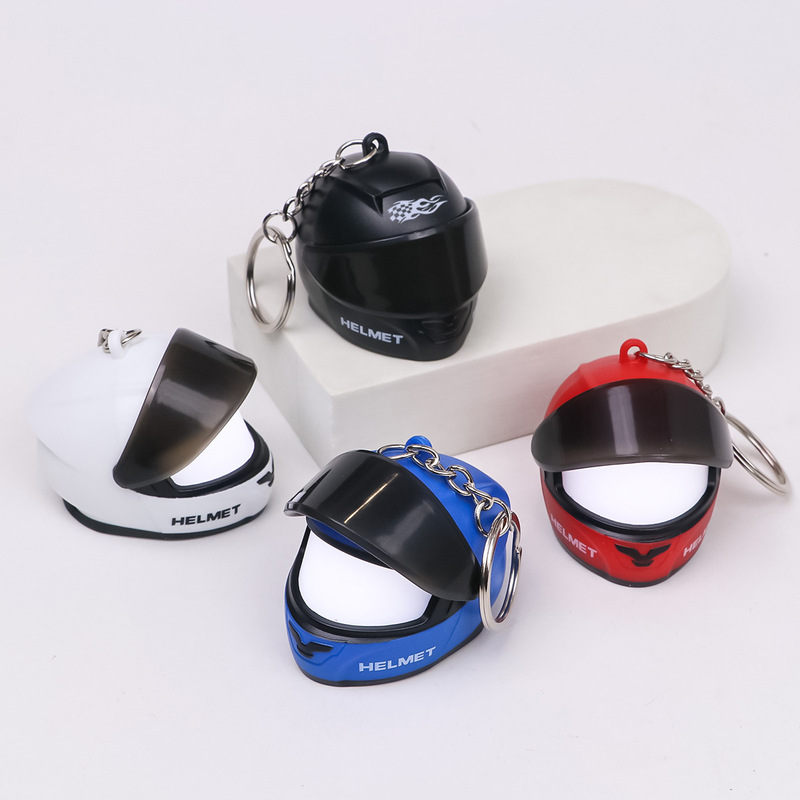Cool Motorcycle Helmet Fun Pendant, Creative Motorcycle Helmet Keychain with Light, Bag Decoration Pendant Cool Motorcycle Helmet Fun Pendant, Creative Motorcycle Helmet Keychain with Light, Bag Decoration Pendant