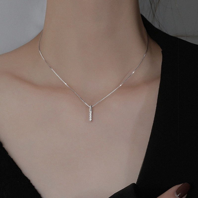 Geometresch Halskette Mat Strass Fir Dammen_voghion.com