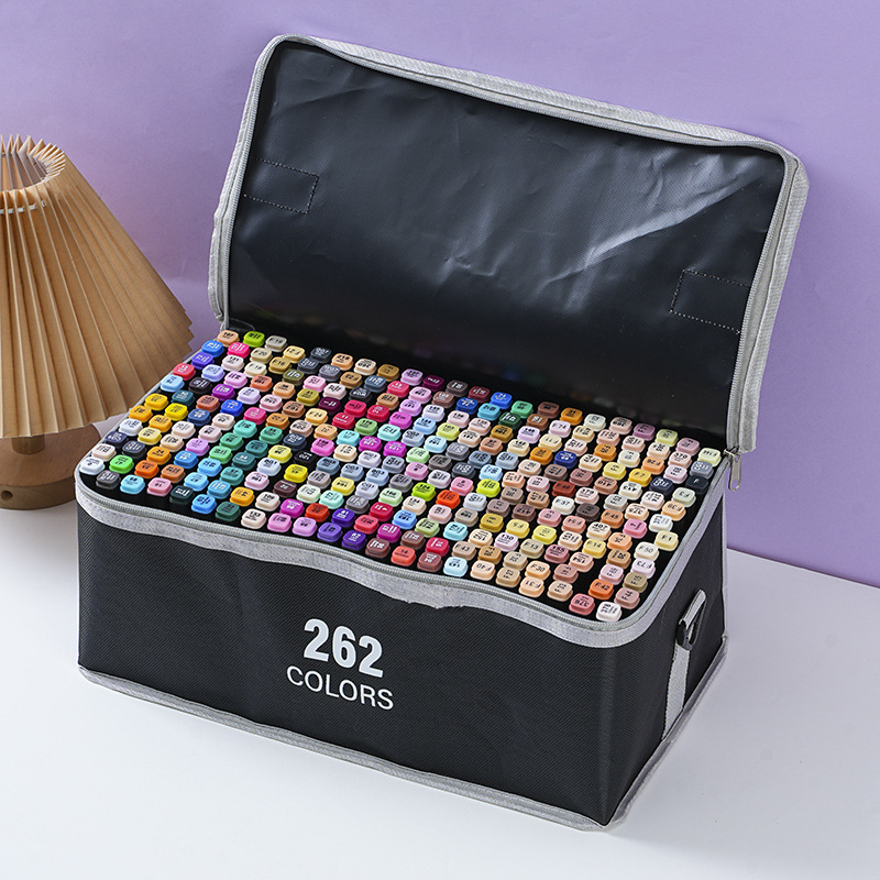 Rotuladores de Doble Punta, Juego de 24, 48 y 80 Colores, Rotuladores de Colores a Base de Aceite para Estudiantes de Arte, Suministro Directo de Fábrica