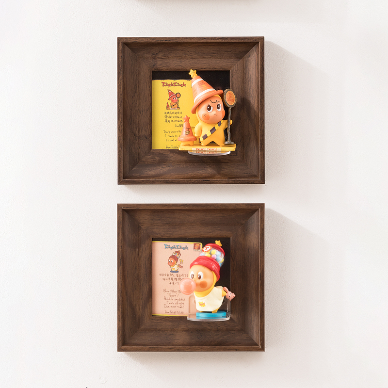 Blind Box Photo Frame Bubble Mart Star Man Display Decorative Photo Frame Acrylic Base Magnetic Back Panel Picture Frame