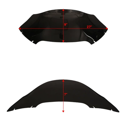 Motorcycle front windshield | Glide 9inch Thick Windshield