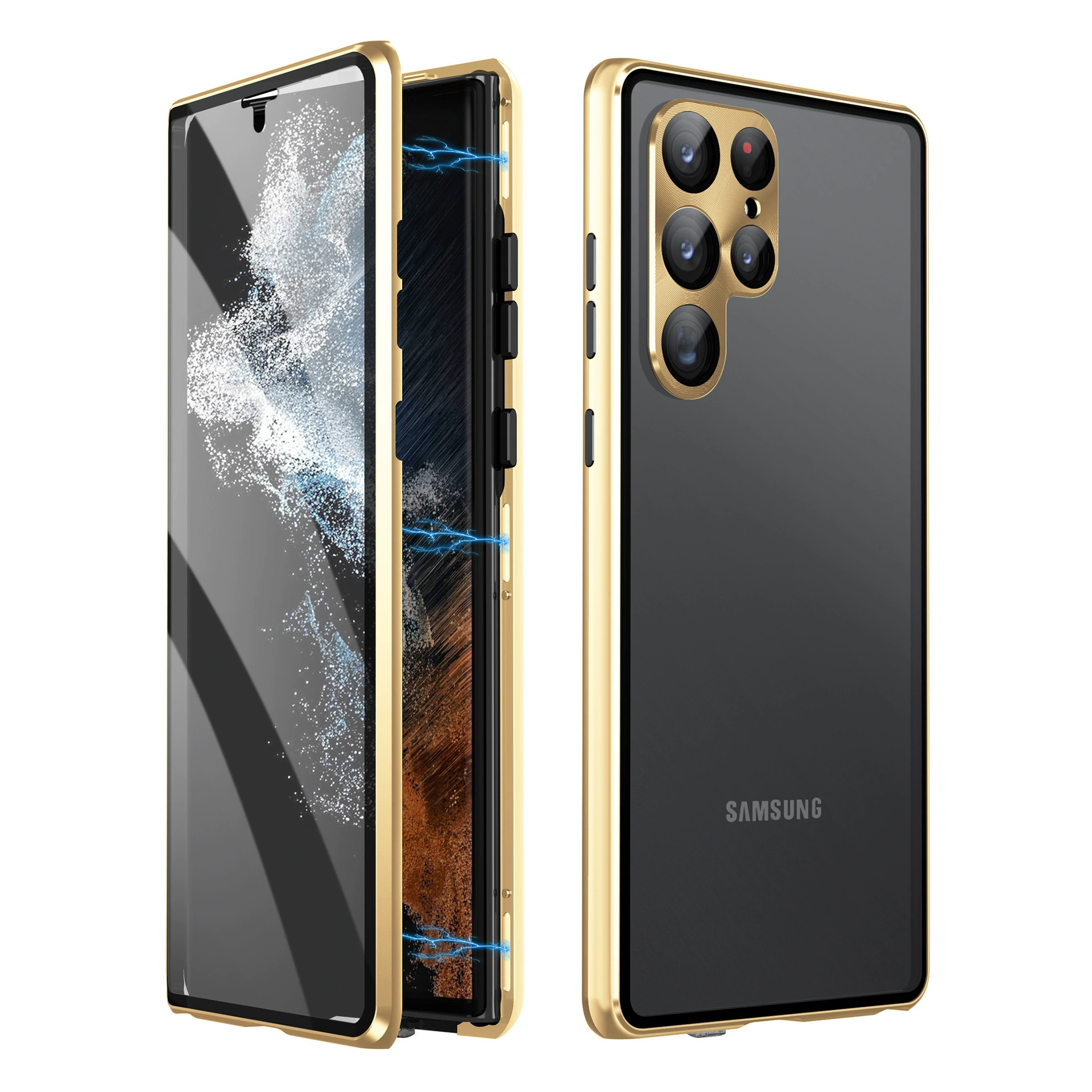 Чехол для телефона Samsung, совместимый двусторонний стеклянный чехол, 25plus