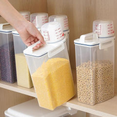 雑穀収納ボックス家庭用五穀食糧貯蔵タンク米桶キッチン食品貯蔵豆プラスチック密封缶