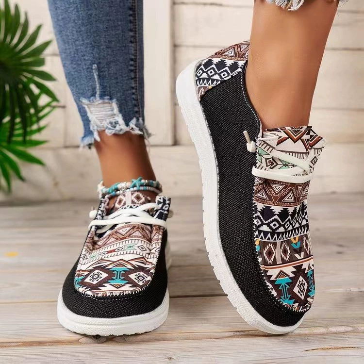 2024 Canvas Lefa Shoes Amazon Facing Casual Shoes Women's Foot Shoes Support Temu/Shein