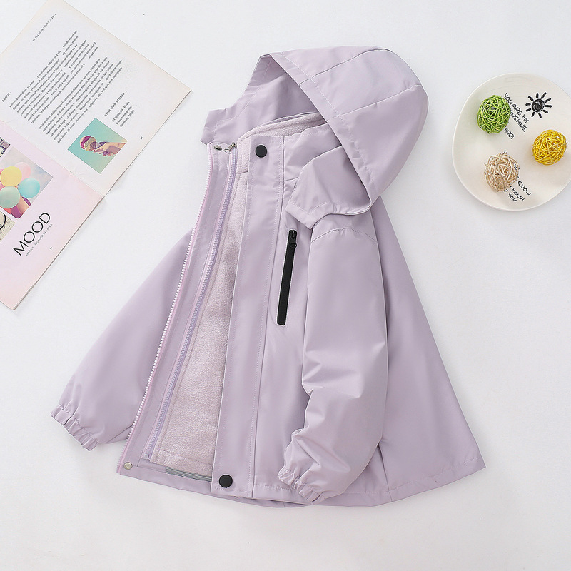Children's Clothing Kids' Professional Outdoor Waterproof Jacket for Girls, 3-in-1 Detachable Fleece-Lined Coat for Older Girls Children's Clothing Kids' Professional Outdoor Waterproof Jacket for Girls, 3-in-1 Detachable Fleece-Lined Coat for Older Girls