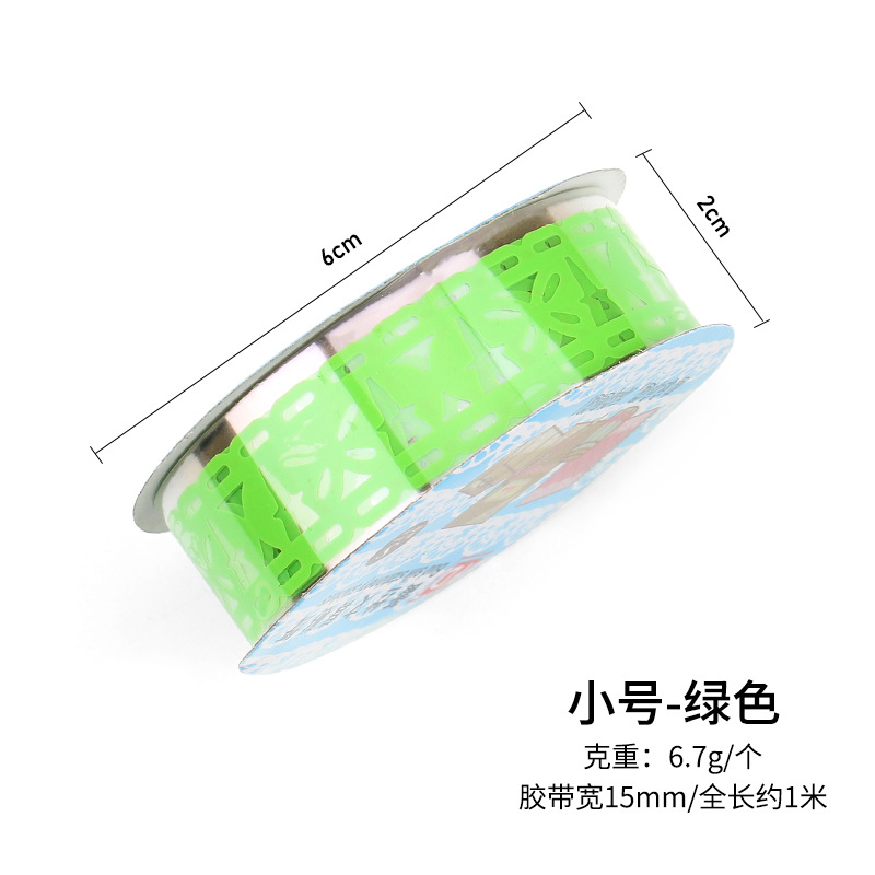 Cinta de encaje pequeña de 12 colores para decoración de diarios y planificadores, pegatinas decorativas coloridas, pegatinas de cinta pequeña hueca.