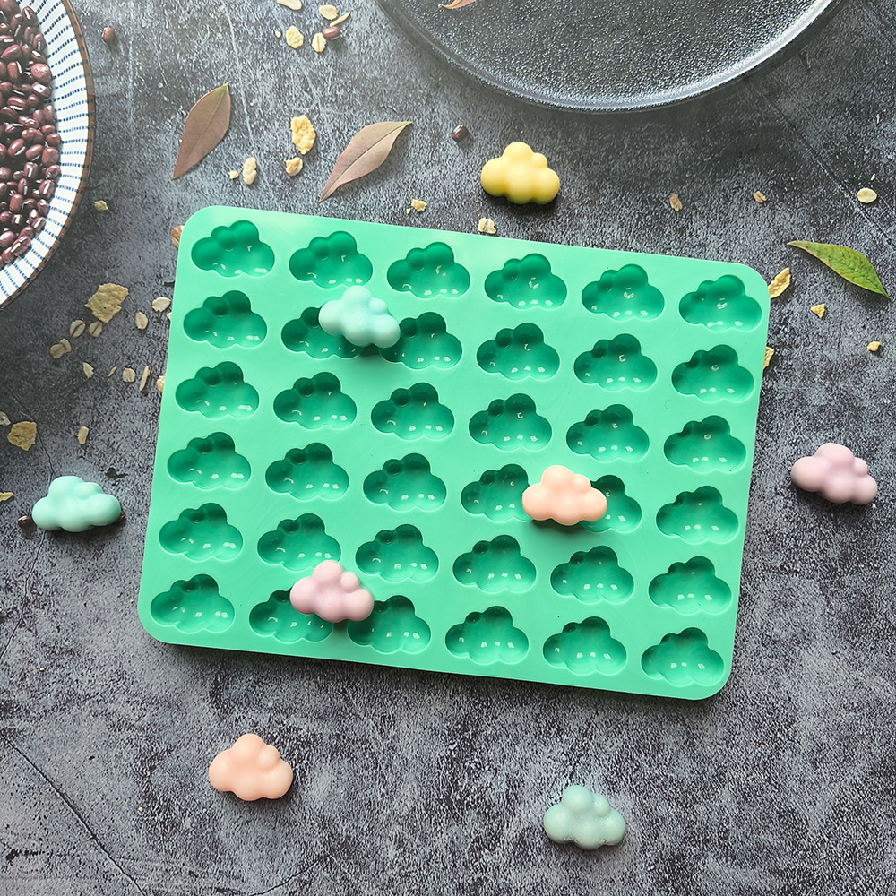 36 nubes 677 dulces pudín molde de silicona 3D pastel decoración inserto para hacer molde de chocolate horneado