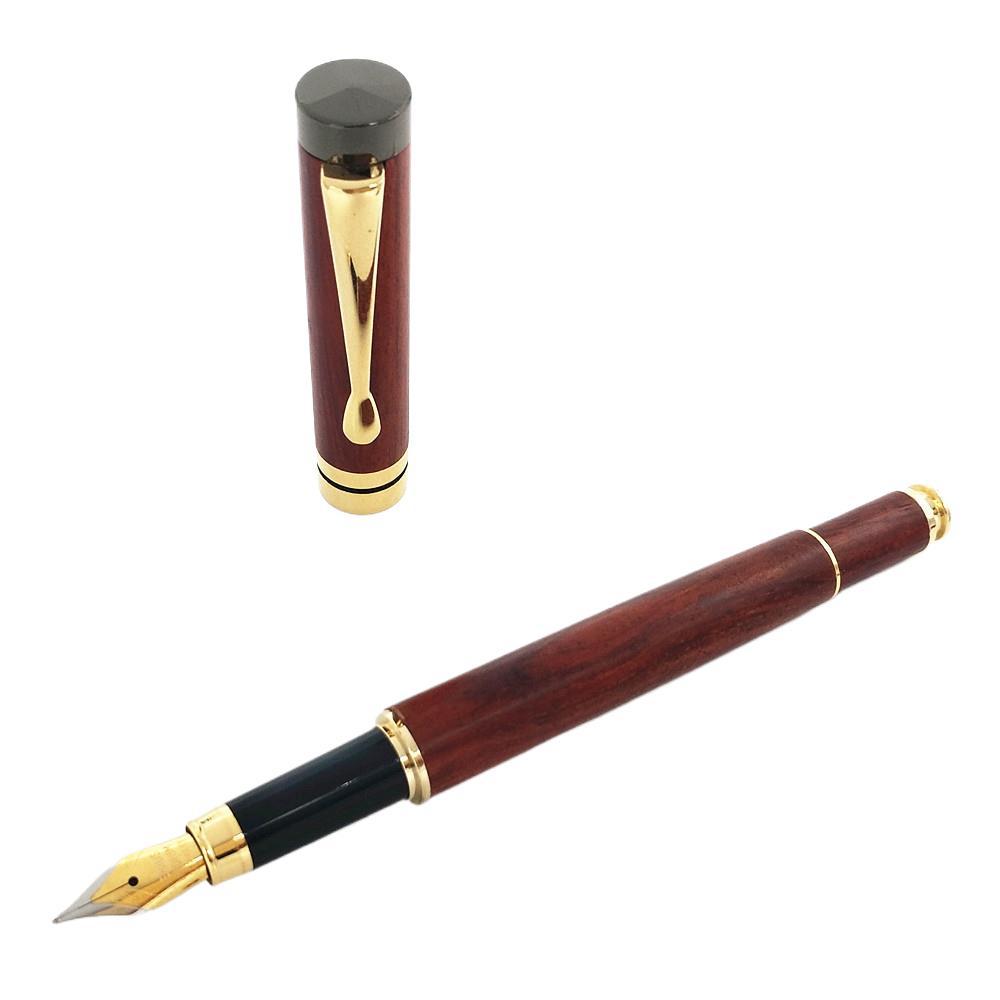 Fabricante de cartuchos de tinta de alta calidad al por mayor a largo plazo, bolígrafos de práctica de caligrafía para estudiantes de doble propósito, bolígrafos de madera de sequoa para grabado de regalos al por mayor. image 7