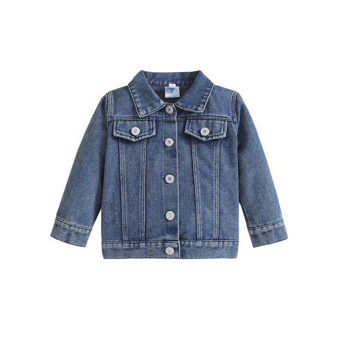 Samgamibaby Children's Baby Denim Jacket New Men's Spring and Autumn Long Sleeve Alphabet Casual Top Trendy