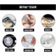 Stainless steel Black Hand account tweezers anti-static mobile phone repair nail art tool Bird's Nest pick hair ESD precision tip